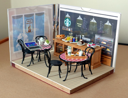 Miniature Diorama - Coffee Shop
