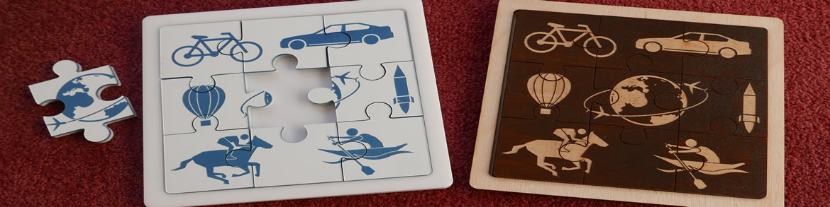 The Creative Learning Trust - Laser cut and engraved acrylic and wooden jigsaws